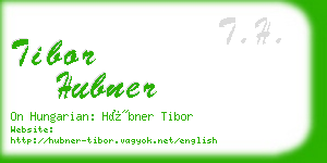 tibor hubner business card